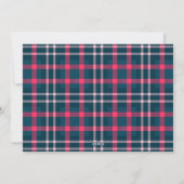 Moderne Weihnachten Kariertes Tartan Muster (Rückseite)