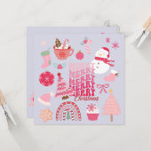 Moderne Weihnachten Karte (Vorderseite/Rückseite Beispiel)