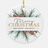 Moderne Weihnachten Keramik Ornament (Hinten)