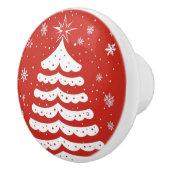 Moderne Weihnachten Keramikknauf (Rechts)