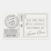 moderne Weihnachten, minimalistische, minimalistis Rechteckiger Aufkleber (Vorderseite)