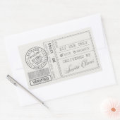 moderne Weihnachten, minimalistische, minimalistis Rechteckiger Aufkleber (Umschlag)