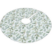 Moderne Weihnachten mit Blumen Polyester Weihnachtsbaumdecke (Schrägansicht)