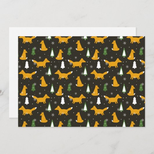 Moderne Weihnachten mit Fuchs und Kiefer (Vorne/Hinten)