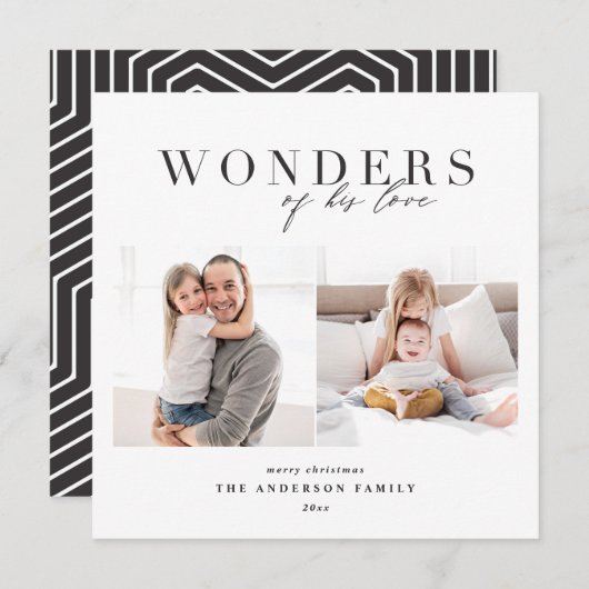 Moderne Weihnachten mit religiösem Chic und vielen (Vorne/Hinten)