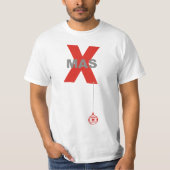 Moderne Weihnachten mit Weihnachtsbaumdekoration T-Shirt (Vorderseite)