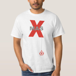 Moderne Weihnachten mit Weihnachtsbaumdekoration T-Shirt