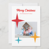 Moderne Weihnachten Mitte des Jahrhunderts, Retro- (Vorderseite)