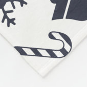 Moderne Weihnachten Nahtloses Muster Fleecedecke (Ecke)