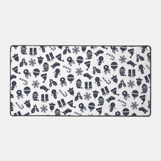 Moderne Weihnachten Nahtloses Muster Schreibtischunterlage (Vorderseite)