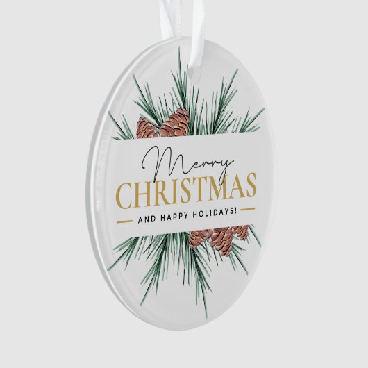 Moderne Weihnachten Ornament (Vorderseite)