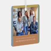 Moderne Weihnachten Ornament Aus Metall (Vorderseite Rechts)