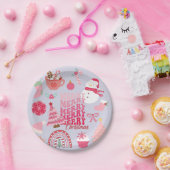 Moderne Weihnachten Pappteller (Party)