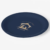 Moderne Weihnachten Religiöse Krippe Mary & Joseph Pappteller (Schrägansicht)