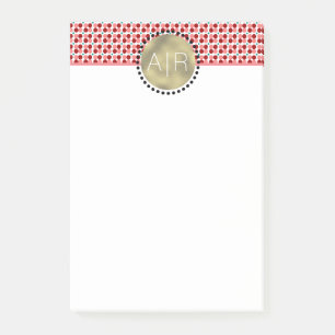 Moderne Weihnachten Rosa Punkte Goldfolie Kreis-Lo Post-it Klebezettel