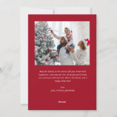 Moderne Weihnachten Rot Foto (Rückseite)