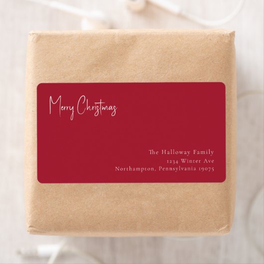 Moderne Weihnachten | Rote Rücksendeadresse (Insitu)