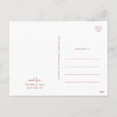 Moderne Weihnachten | Rotes Skript Fünf-Foto (Rückseite)