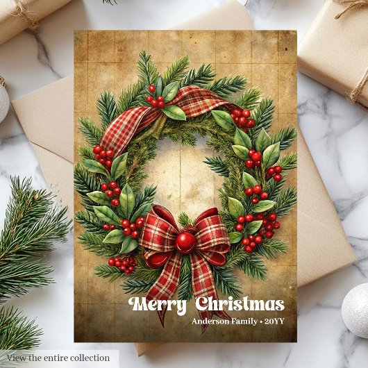 Moderne Weihnachten rustikaler traditioneller Kief