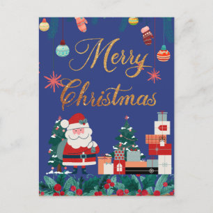Moderne Weihnachten - Santa Claus & Geschenk