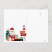 Moderne Weihnachten - Santa Claus & Geschenk (Rückseite)