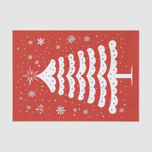 Moderne Weihnachten Seidenpapier (Vorderseite)