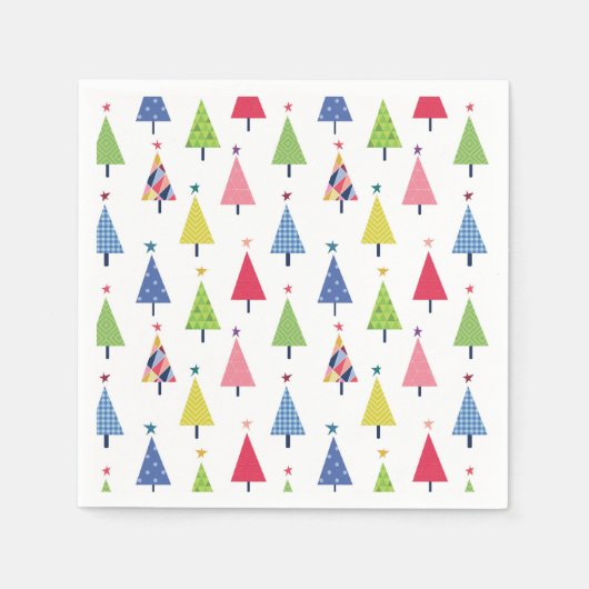 Moderne Weihnachten Serviette (Vorderseite)
