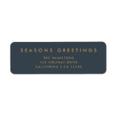 Moderne Weihnachten | Slate Gray and Gold Address (Vorne)