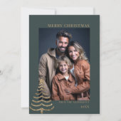 Moderne Weihnachten Stilvolle Minimalistische Foto (Vorderseite)