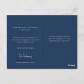 Moderne Weihnachten Stilvolle Minimalistische Foto Postkarte (Rückseite)