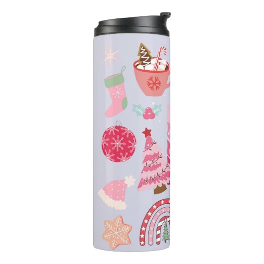 Moderne Weihnachten Thermosbecher (Nach links gedreht)