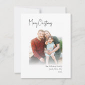 Moderne Weihnachten | Vertikales ausgeblendetes Fo (Vorderseite)