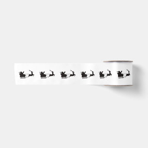 Moderne Weihnachten - Weihnachten und Reindeer Satinband