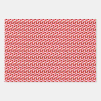 Moderne Weihnachten Wellenförmiger geometrischer S Geschenkpapier Set
