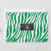 Moderne Weihnachten Zebra Streifen Custom Foto Hol (Rückseite)