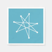 Moderne Weihnachts-Atomic MCM MOD Star N Serviette (Vorderseite)