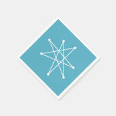 Moderne Weihnachts-Atomic MCM MOD Star N Serviette (Ecke)