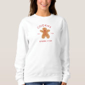 Moderne Weihnachts-Cookie-Back-Crew Sweatshirt (Vorderseite)