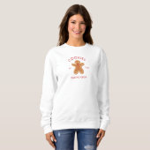 Moderne Weihnachts-Cookie-Back-Crew Sweatshirt (Vorne ganz)