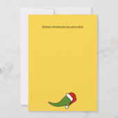 Moderne Weihnachts-Fiesta Hot Jalapeño Weihnachtsm Einladung (Rückseite)