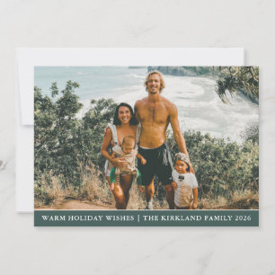 Moderne Weihnachts-Foto-Weihnachtskarte Feiertagskarte