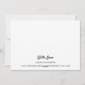 Moderne Weihnachts-Foto-Weihnachtskarte Feiertagskarte (Rückseite)