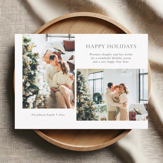 Moderne Weihnachts-Foto-Weihnachtskarte Feiertagskarte