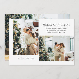 Moderne Weihnachts-Foto-Weihnachtskarte Feiertagskarte