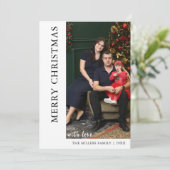 Moderne Weihnachts-FotoCollage Einladung (Stehend Vorderseite)