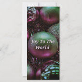 Moderne Weihnachts-Grüne Rose Freude an der Welt (Rückseite)