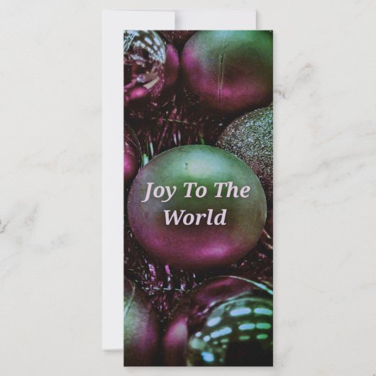 Moderne Weihnachts-Grüne Rose Freude an der Welt (Vorderseite)