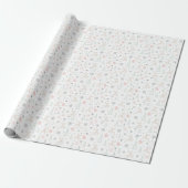 Moderne Weihnachts-Linienkunst-Feiertage Geschenkpapier (Ungerollt)