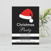 Moderne Weihnachts-Party Einladung (Stehend Vorderseite)
