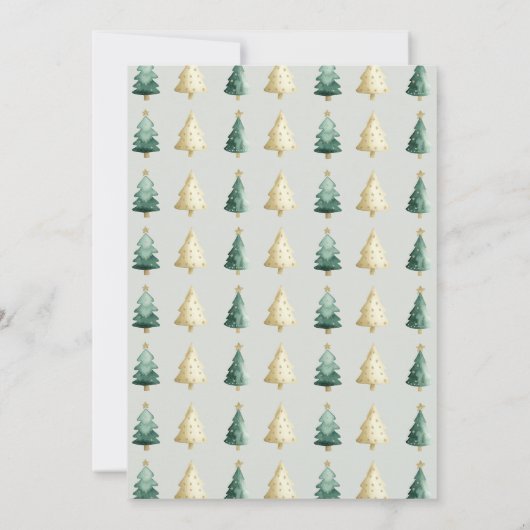 Moderne Weihnachts-Party Einladung (Rückseite)